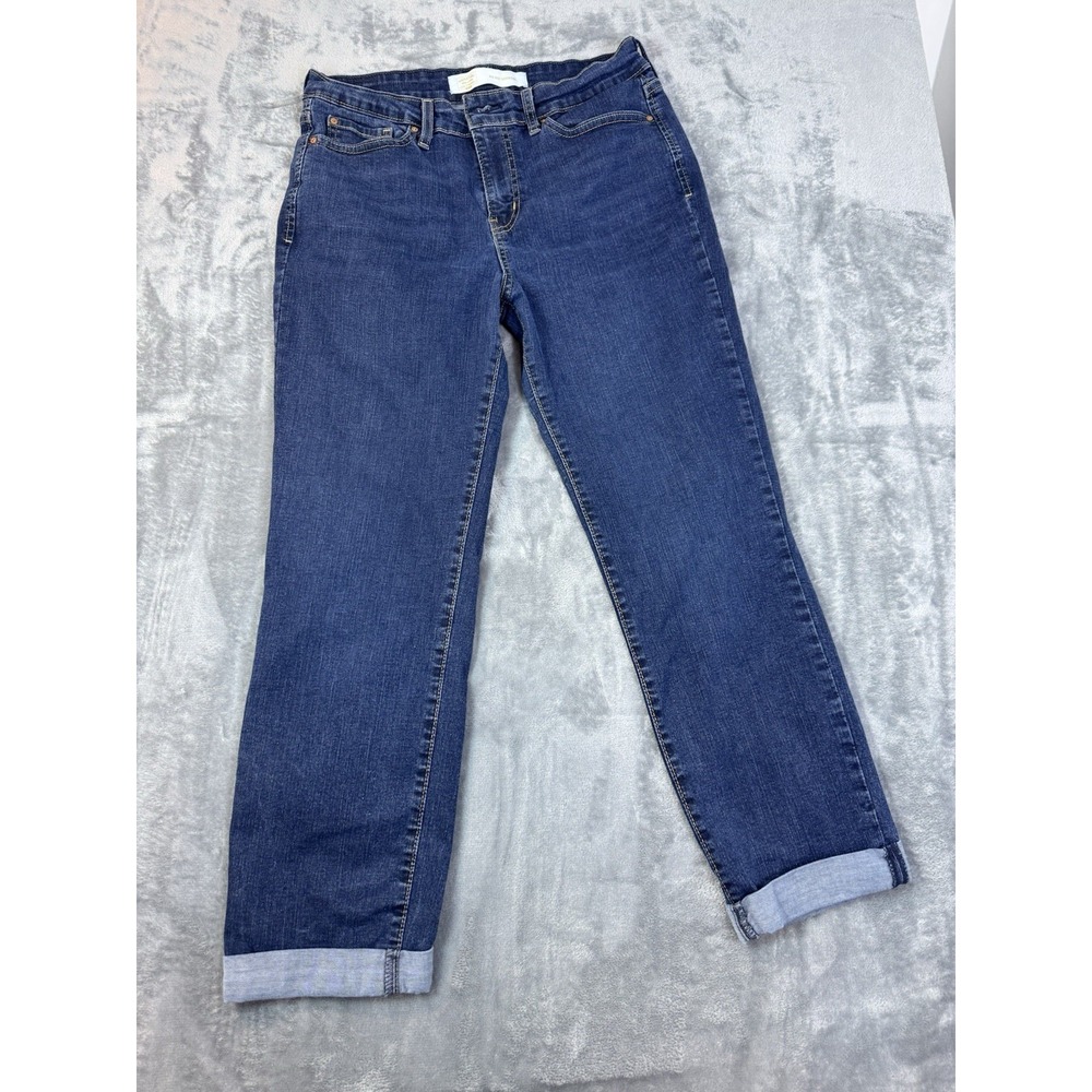 Levi's Denizen Jeans Women, Size 8, Blue, Mid-Rise, Boyfriend Cut